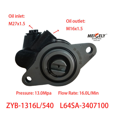 Pompes de direction d'alimentation ZYB-1316L/540 Pour le moteur Chaochai 6102