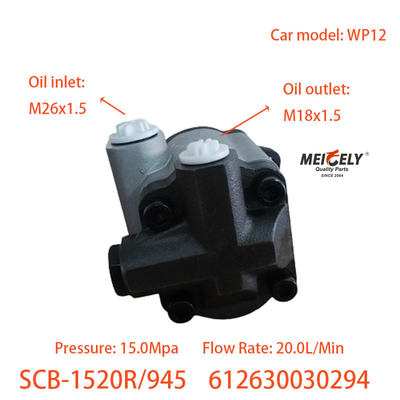 Pompes de direction d'entraînement de Weichai 612630030294 Pour le moteur de Weichai WP12
