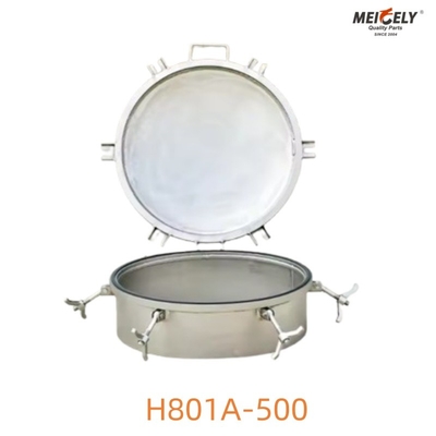 Type de soudage en acier inoxydable H801A-500 Couvercle de conduit pour camion-citerne