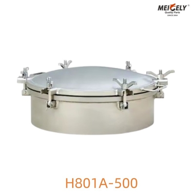 Type de soudage en acier inoxydable H801A-500 Couvercle de conduit pour camion-citerne