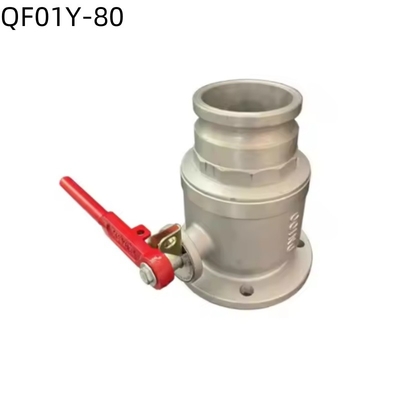 Valve à bille à bride à sens unique / à trois voies QF01Y-80 DN80 pour camion-citerne