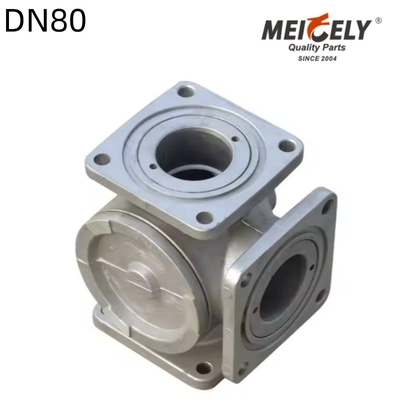 Valve à bille à bride à sens unique / à trois voies QF01Y-80 DN80 pour camion-citerne