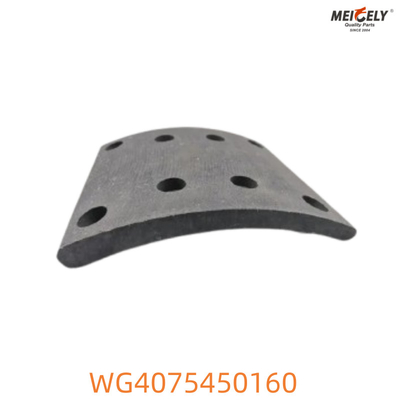 WG4075450160 Howo Plaquettes de frein Matériau de frottement fiable pour une puissance d'arrêt optimale
