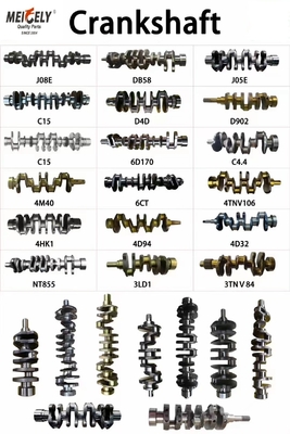 Pièces de broyeur Komatsu à vilebrequin en aluminium de taille moyenne