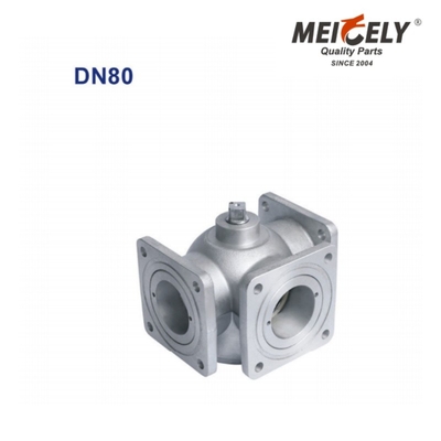 Valve à bille à bride à sens unique / à trois voies QF01Y-80 DN80 pour camion-citerne